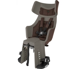 Bobike Exclusive Tour gyerekülés hátsó vázra, 22kg-ig, 3 pontos öv, karamell barna