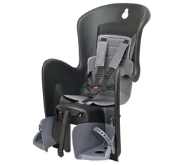 Polisport Bilby gyerekülés csomagtartóra fekete/szürke párna