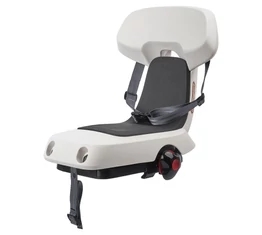 Polisport Guppy Junior gyerekülés csomagtartóra 22-35kg-ig, fehér/sötétszürke