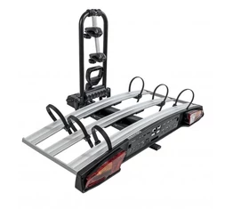 Menabo Alcor 3 vonóhorgos kerékpárszállító 3 kerékpár vagy 2 ebike szállítására, dönthető, zárható