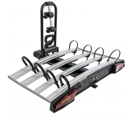 Menabo Alcor 4 vonóhorgos kerékpárszállító 4 kerékpár vagy 2 ebike szállítására, dönthető, zárható