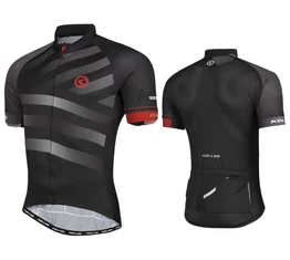 Kellys Rival Grey rövid ujjú kerékpáros mez fekete/szürke XL