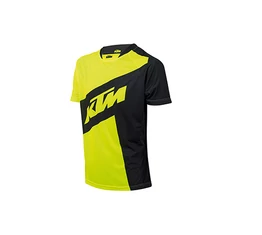 KTM Factory Enduro rövid ujjú kerékpáros mez fekete/citrom XL