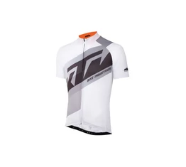 KTM Factory Line rövid ujjú kerékpáros mez fehér/szürke/narancs XXXL