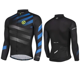 Kellys Rival Blue, hosszú ujjú kerékpáros mez fekete/kék L