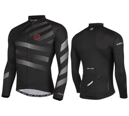 Kellys Rival Grey, hosszú ujjú kerékpáros mez fekete/szürke M