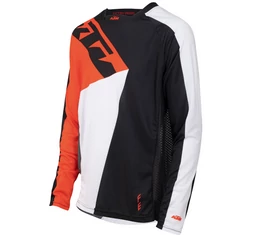 KTM Factory Enduro hosszú ujjú kerékpáros mez fekete/fehér/narancs L