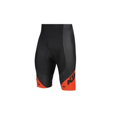 Nadrág rövid KTM Factory Youth gyerek kantár nélkül, betéttel fekete/narancs 140cm