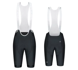 Kellys Rival 2 kerékpáros rövid nadrág, betétes-kantáros, fekete, XL