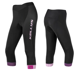 Kellys Maddie női kerékpáros nadrág, betétes, 3/4-es, fekete/pink M