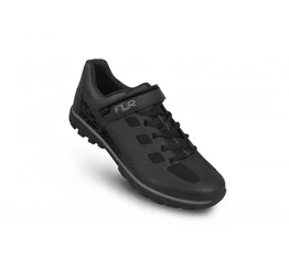 FLR Rexston szabadidő/gravel cipő fűzős rejtett stopli fekete/szürke 40-es méret