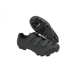 FLR F-57 MTB cipő, 3 tépőzáras rögzítés, 45-ös méret, fekete