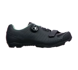 Scott Comp női MTB cipő Boa fűző matt fekete/világoskék 39-es