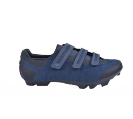 FLR F-55 Knit MTB cipő, 3 tépőzáras rögzítés, 46-os méret fekete/kék
