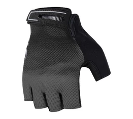 Kellys KLS Factor 025 black rövidujjú kerékpos kesztyű jól szellőző anyagból párnázott tenyérrel L-es