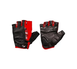 KTM Factory Line rövid ujjú kesztyű zselés betéttel, fekete/piros XL-es