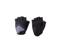 BBB BBW-41 HighComfortGel kerékpáros kesztyű rövid ujjú, zselés-emlékező habos tenyérérsz, fekete/szürke M