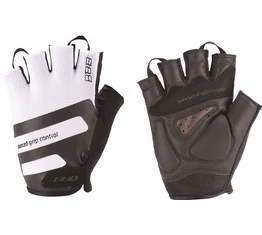 BBB BBW-51 AirRoad kerékpáros kesztyű rövid ujjú, zselés tenyérrész, fehér XL