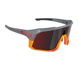 Kellys KLS Dice II sport kerékpáros szemüveg szürke/narancs
