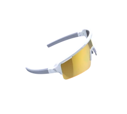 BBB BSG-65 Fuse sportszemüveg matt fehér kerettel, narancs lencsékkel