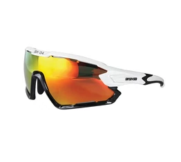Casco SX-34 Carbonic sportszemüveg fehér/fekete keret, piros lencse