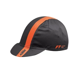 KTM retró országúti sapka, pamut, fekete/narancs