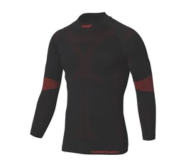 Kerékpáros aláöltözet BBB FirLayer BUW-20 hosszú ujjú unisex fekete/piros M/L InfraRed technológiával