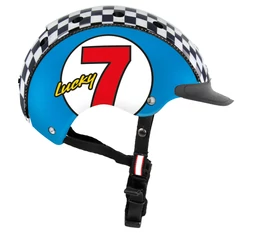 Casco Mini 2 Lucky 7 kerékpáros gyerek bukósisak kék S-es (52-56cm fejkerület)