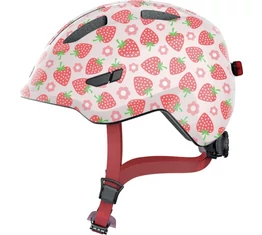 Abus Smiley 3.0 LED gyerek bukósisak, beépített villogó, S 45-50cm, rose strawberry