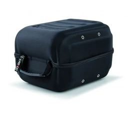 Casco Hardcase bukósisak tartó doboz tároláshoz, szállításhoz, zipzáros, fogantyús, fekete