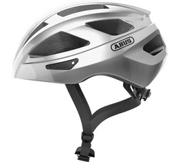 Abus Macator kerékpáros szabadidő bukósisak fényes ezüst M, (52-58cm fejkerülethez)