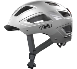 Abus Hyban 2.0 kerékpáros bukósisak beépített villogóval szürke M-es 52-58cm