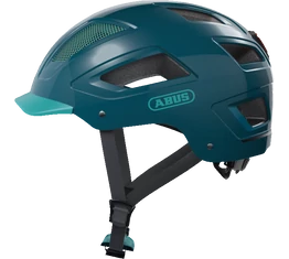 Abus Hyban 2.0 kerékpáros bukósisak beépített villogóval core zöld L, 56-61cm