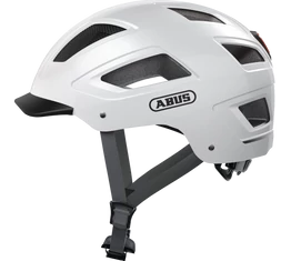 Abus Hyban 2.0 kerékpáros bukósisak beépített villogóval fehér L-es (58-61cm)