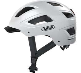 Abus Hyban 2.0 kerékpáros bukósisak beépített villogóval fehér M-es (52-58cm)