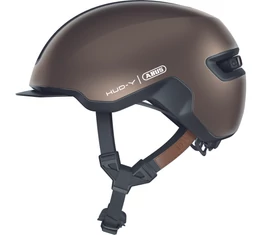 Abus HUD-Y felnőtt városi bukósisak In-Mold, mágneses hátsó lámpa, metallic copper L (57-61cm)