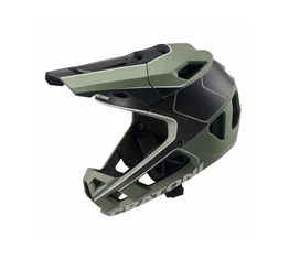 Cratoni Interceptor 2.0 fullface fix állvédős felnőtt sportsisak sage matt / fekete S-M méret 54-58 cm fejkerületre.