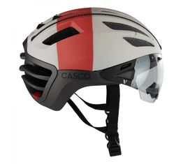 Casco Speedairo Nitro országúti bukósisak  szürke / krém piros L 59-62cm