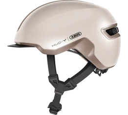 Abus HUD-Y felnőtt városi bukósisak In-Mold, mágneses hátsó lámpa, pezsgő-arany S (51-55cm)