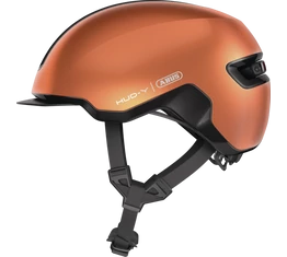 Abus HUD-Y felnőtt városi bukósisak In-Mold, mágneses hátsó lámpa, goldfish orange L (57-61cm)