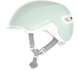Abus HUD-Y felnőtt városi bukósisak In-Mold, mágneses hátsó lámpa, pure mint S (51-55cm)