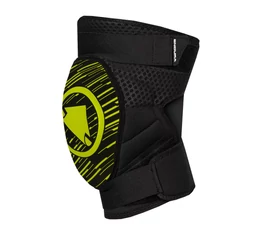 Endura Singletrack térdvédő, puha memóriahabos betéttel, fekete-lime, M-L