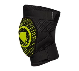 Endura Singletrack térdvédő, puha memóriahabos betéttel, fekete-lime, L-XL