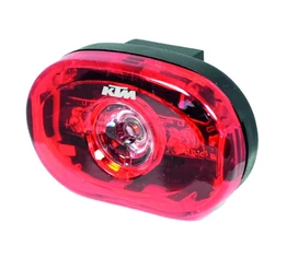 KTM 0,5watt hátsó villogó 2 funkciós, fekete