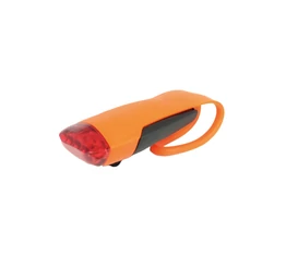 KTM Head Light akkumulátoros hátsó lámpa, 4 LED-es, szilikonpántos, narancssárga