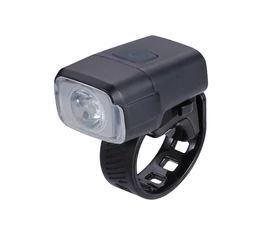BBB BLS-130 NanoStrike első lámpa, LED-es, 1000 mAh-s akkumulátorral, 400 lumen fényerő, fekete