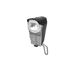 Neuzer elemes LED-es első kerékpár lámpa 1W 20LUX LED-es és tartóval fekete