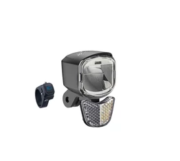 LiteMove RX-E90 ebike első lámpa, 90Lux fényerő, RX LUX optika, IP56 ellenállóság, távírányítós