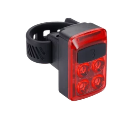 BBB Slide BLS-236 akkumulátoros hátsó villogó, LED, tölthető lithium akkumulátorral, fekete