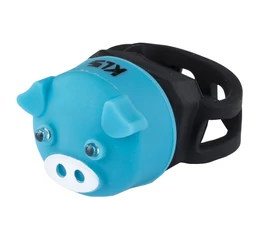 Kellys Piggy hátsó villogó 2 LED-es, 2 funkciós, elemmel, kék